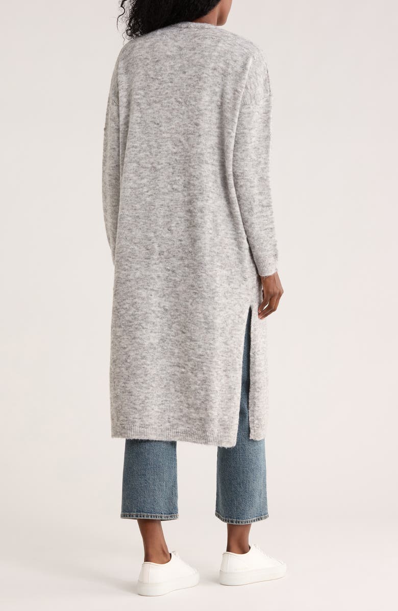 Love Token Dotti Open Front Cardigan, Alternate, color, Grey
