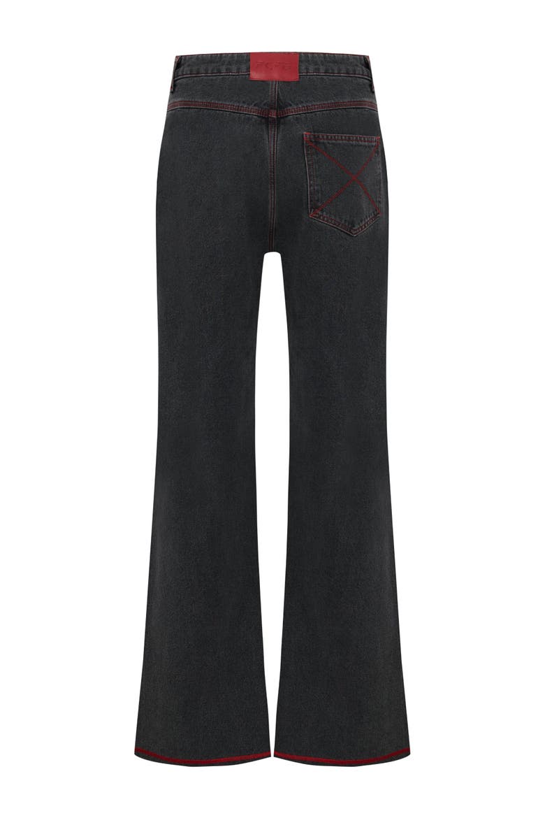 Pure Cotton Regular Fit Denim Pant, Alternate, color, BLACK
