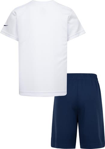 Kids' Dri-FIT Wordmark Logo T-Shirt & Shorts Set