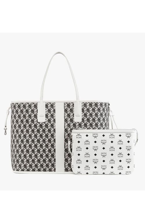 Mcm Reversible Liz Shopper In White