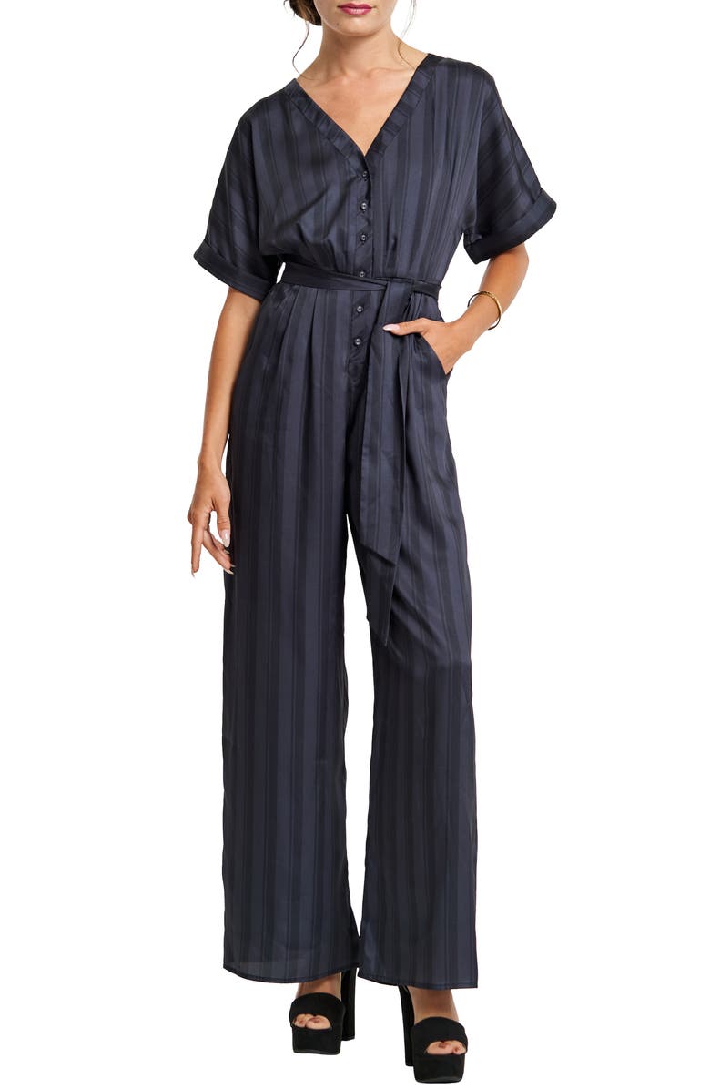 CIEBON Naya Variegated Tonal Stripe Jumpsuit, Main, color, 