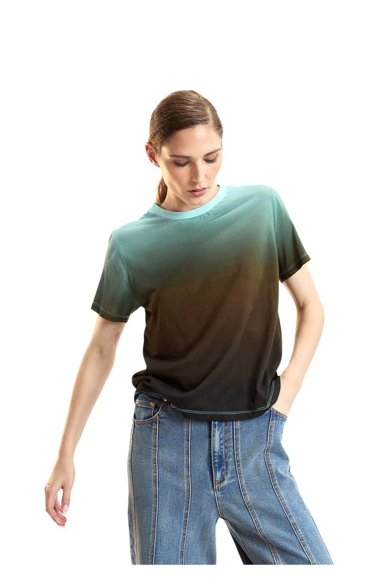 Cynthia Rowley Everyday Tee, Alternate, color, Blue Gradient