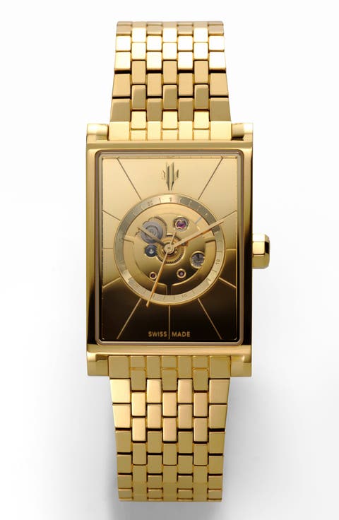 Gold Mirror Swiss Automatic Watch