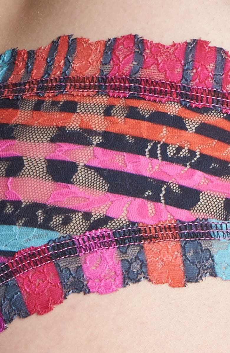 Hanky Panky 'Licorice Stripe' Cheeky Hipster Briefs, Alternate, color, 