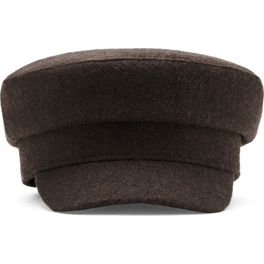 Mango Baker Boy Cap In Chocolate