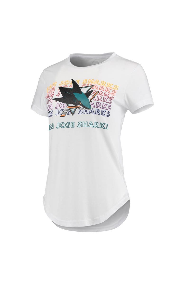 CONCEPTS SPORT Women's Concepts Sport White/Charcoal San Jose Sharks Sonata T-Shirt & Leggings Set, Alternate, color, White
