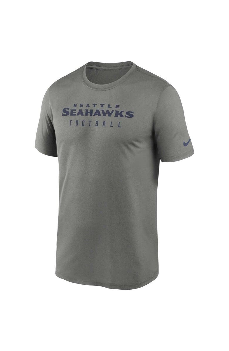 Nike Men's Nike  Heather Gray Seattle Seahawks Sideline Legend Performance T-Shirt, Alternate, color, 
