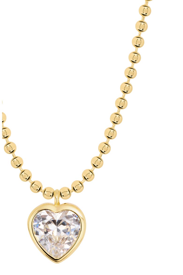 Modern Muse Celeste Heart Pendant Necklace, Alternate, color, GOLD