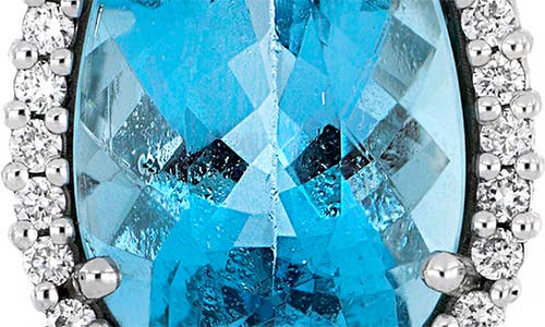 Bony Levy Aquamarine & Diamond Drop Earrings In Silver