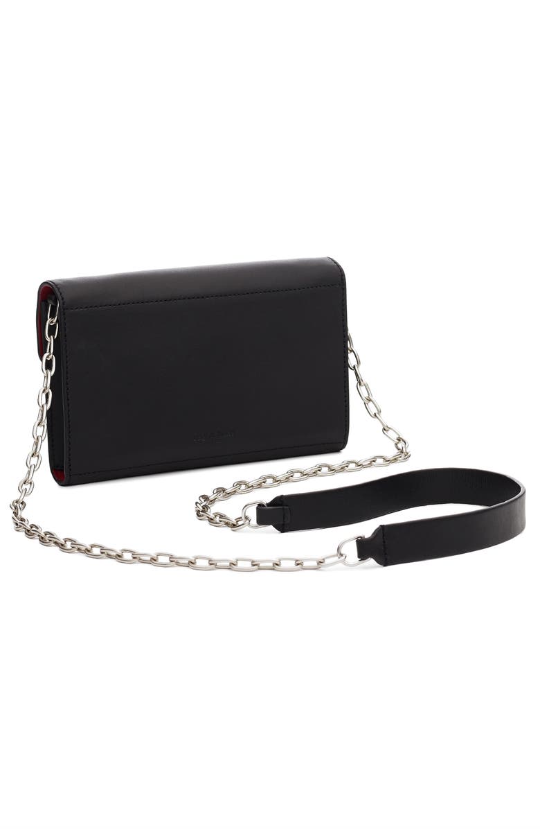 rag & bone Atlas Leather Wallet on a Chain, Alternate, color, 