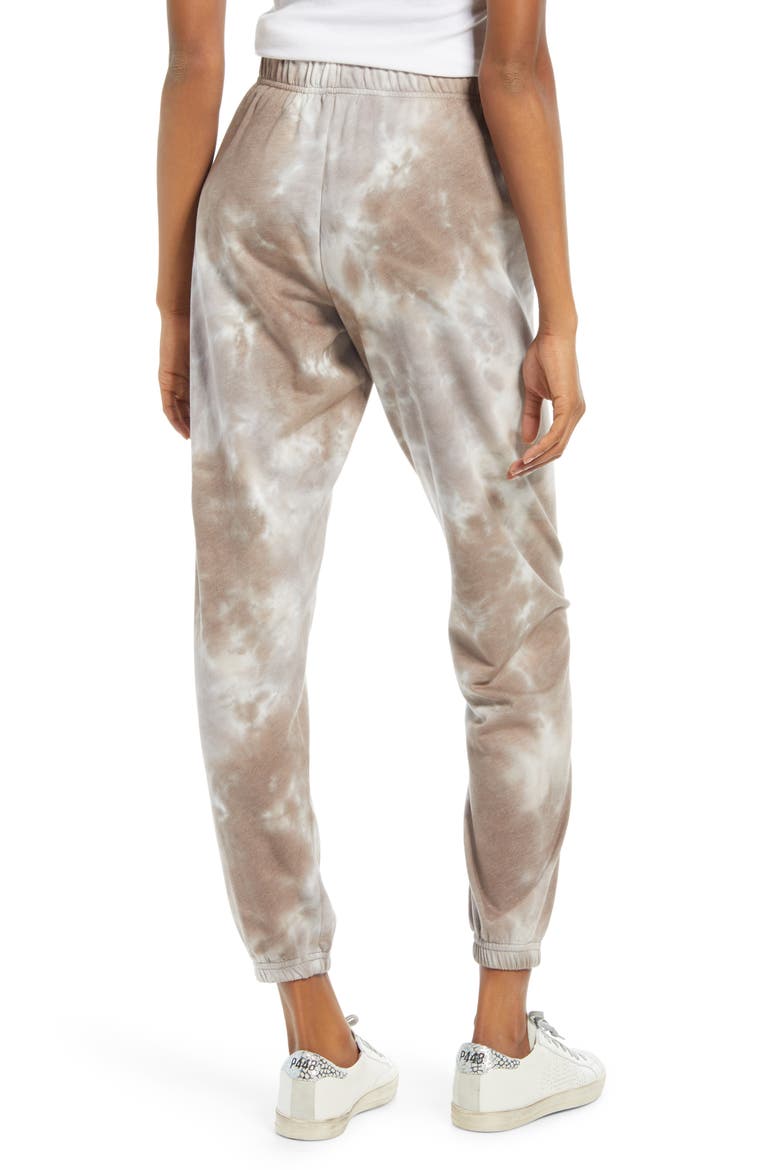 Tie Dye Boyfriend Joggers, Alternate, color, IVORY- GREY COMBO