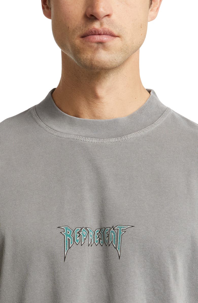 Represent Rock Logo T-Shirt, Alternate, color, 
