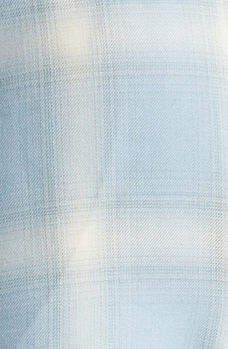 Collina Strada Ocean Plaid Cargo Skirt Overlay Wide Leg Pants, Alternate, color, Ocean Plaid