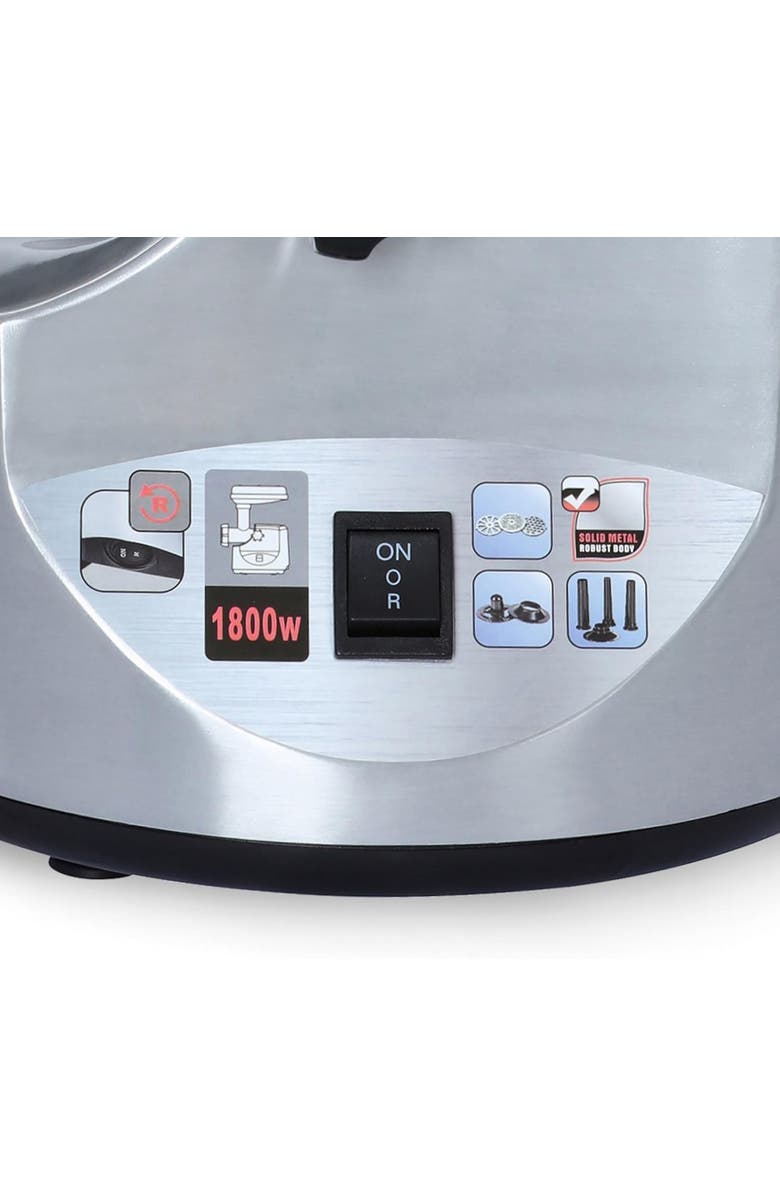 Brentwood Electric Meat Grinder, Alternate, color, Stainless Steel