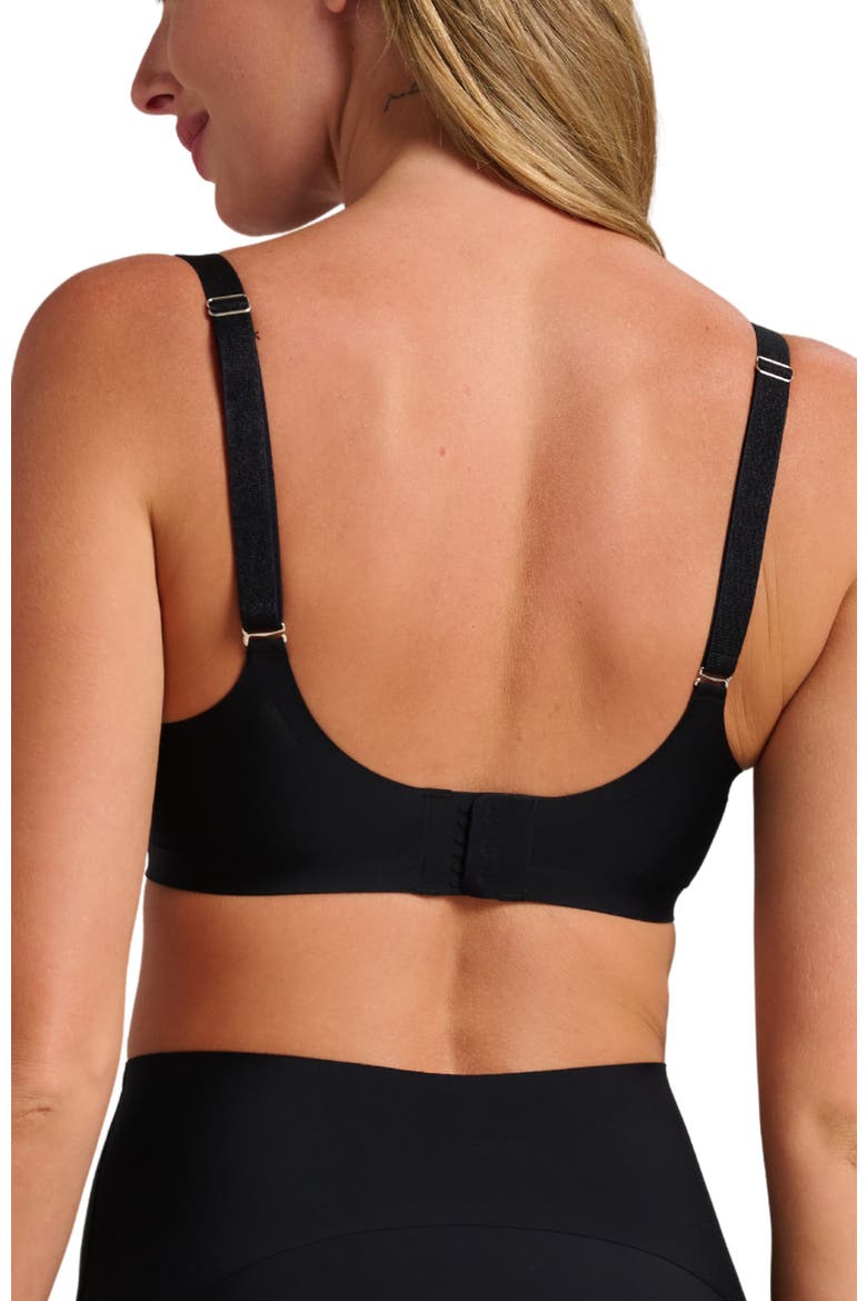Invisible V-Neck Bra, Alternate, color, Black