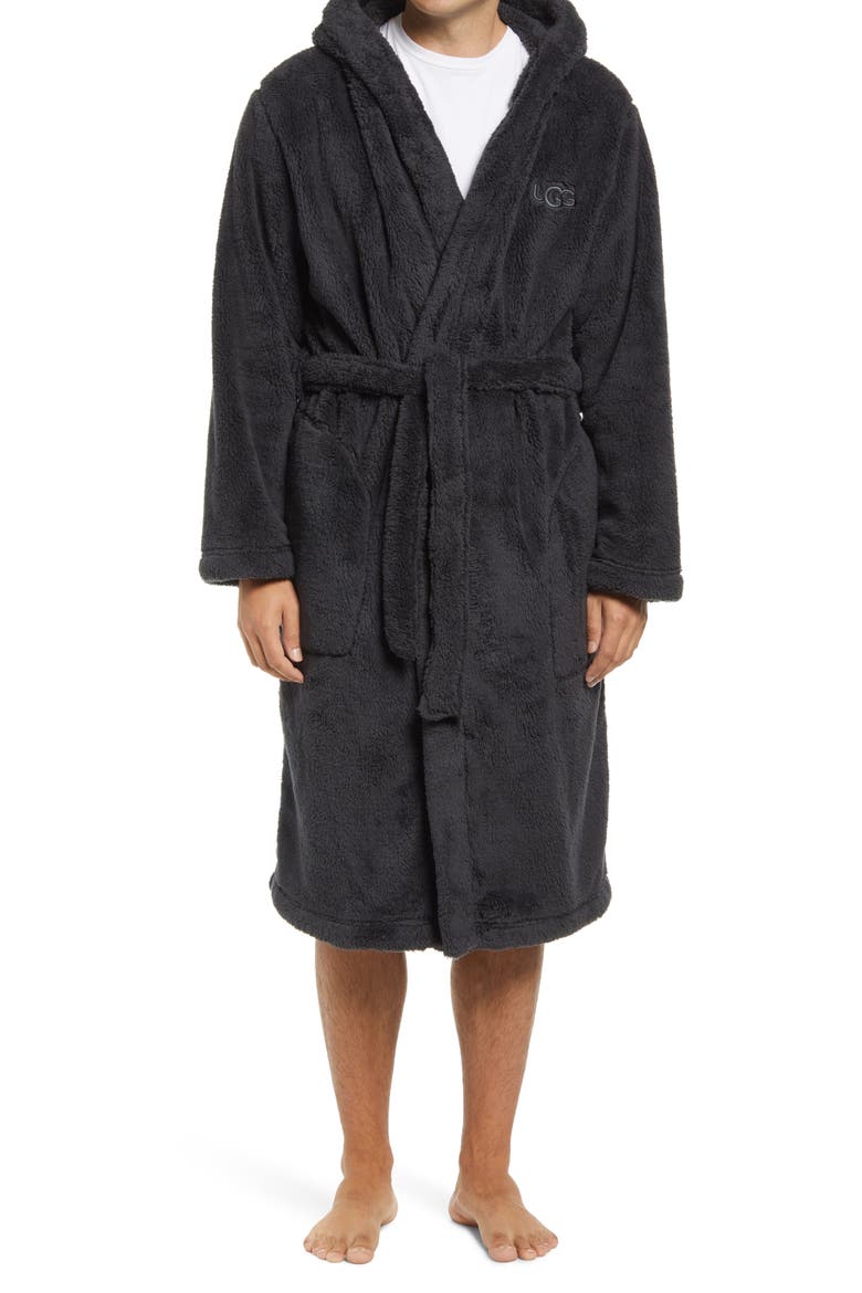 Beckett Fleece Hooded Robe, Main, color, IKBL