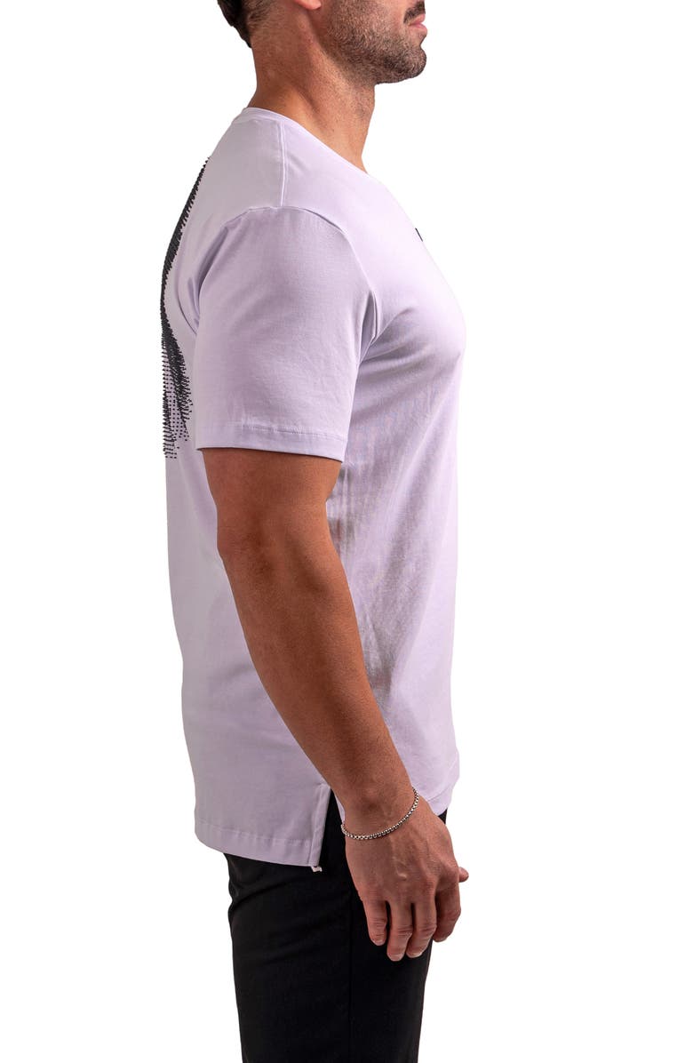 Maceoo Lion Zeus Embellished T-Shirt, Alternate, color, White