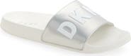DKNY Zinna Logo Shower Slide Sandal