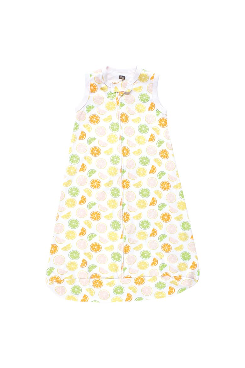 Girls Soft Interlock Cotton Sleeveless Sleep Sack, Alternate, color, Citrus Orange