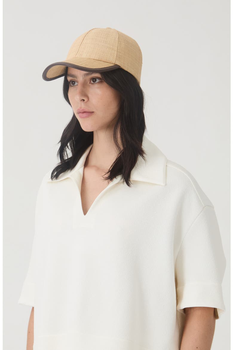 Lo UPF 50+ Raffia Baseball Cap, Alternate, color, NATURAL