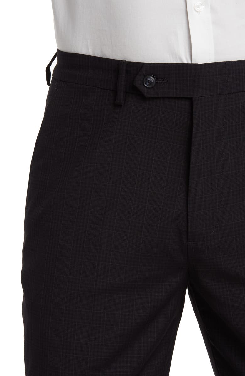 Vince Camuto Black Plaid Two Button Notch Lapel Suit, Alternate, color,