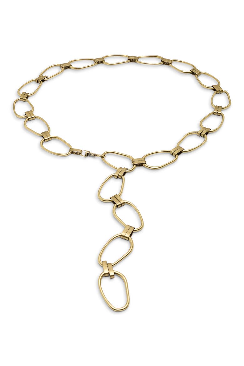 Wide Loop Metal Belt, Main, color, ANTIQUE GOLD
