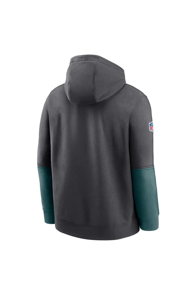 Men's Nike Anthracite Philadelphia Eagles 2024 Sideline Club Pullover Hoodie, Alternate, color, Anthracite