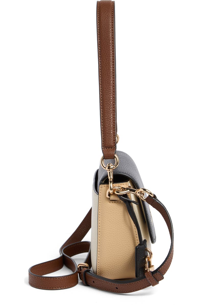 Marc Jacobs The Bold Saddle Leather Shoulder Bag, Alternate, color, Black Multi