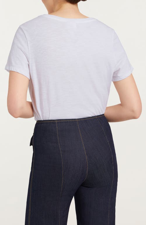 Cinq À Sept Smiling Heart Cotton Graphic T-shirt In White