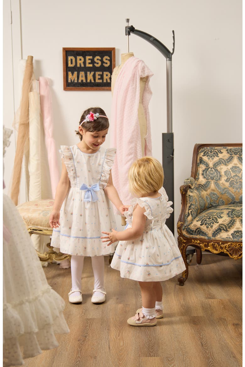 Embroidered Party Dress, Alternate, color, WHITE