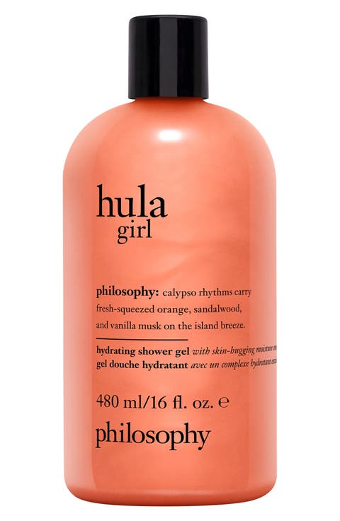 hula girl shampoo, shower gel & bubble bath