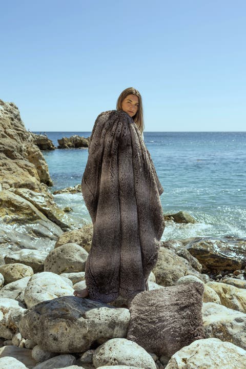 Alpine Faux Fur Throw Blanket