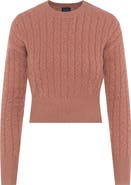 BuHu Cable Knit Ribbed Cuffs Sweater