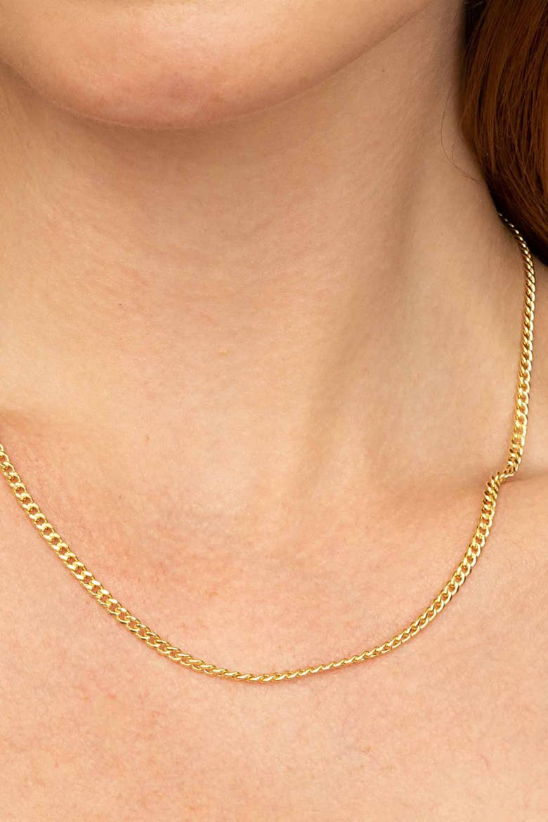 14K Gold Estate Cuban Necklace, Alternate, color, Yellow Gold
