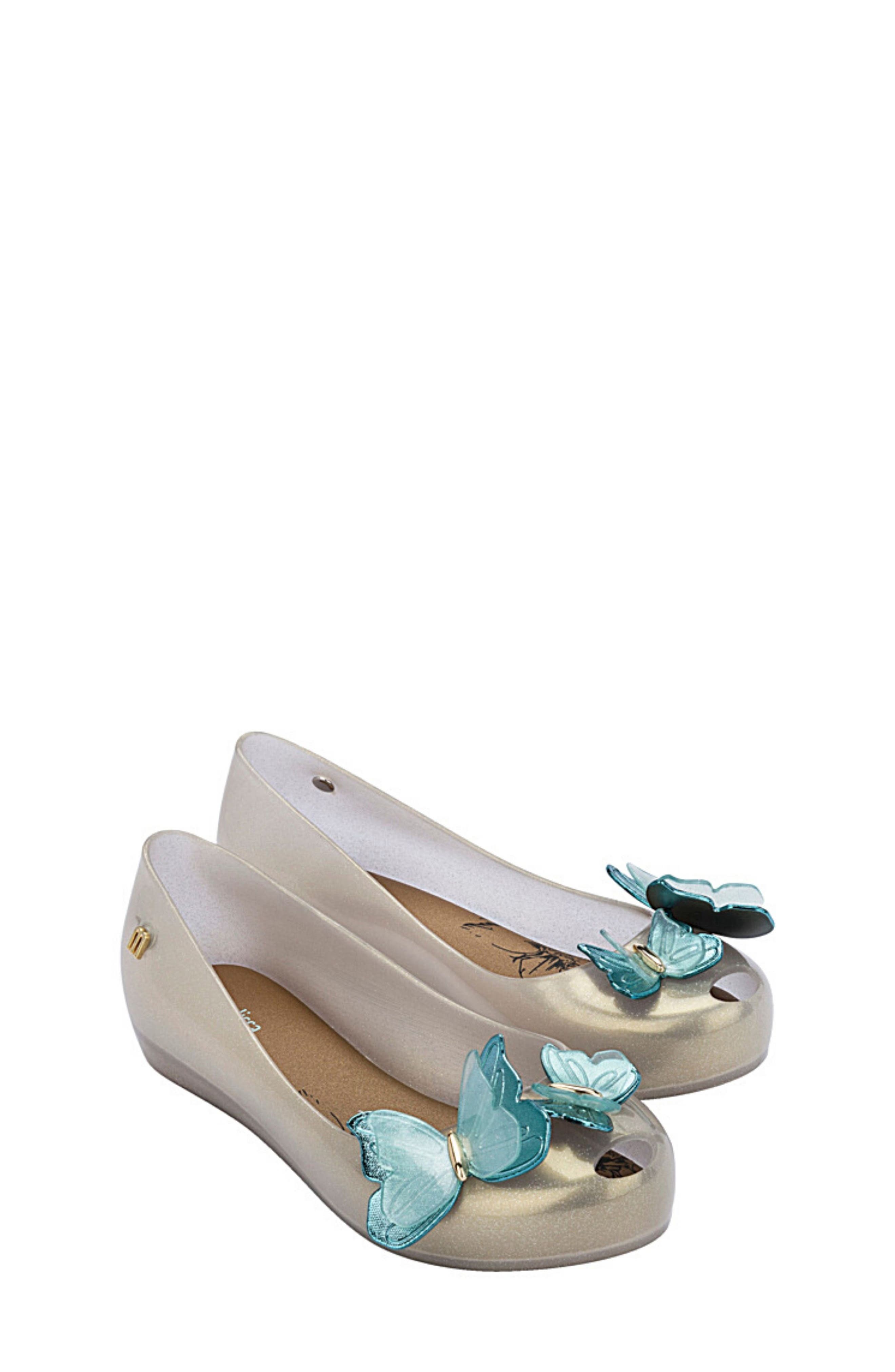 Mini Melissa Ultra Girl Embellished Flat, Main, color, 