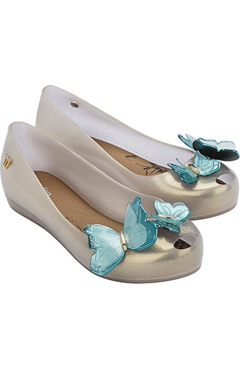 Mini Melissa Ultra Girl Embellished Flat, Main, color,