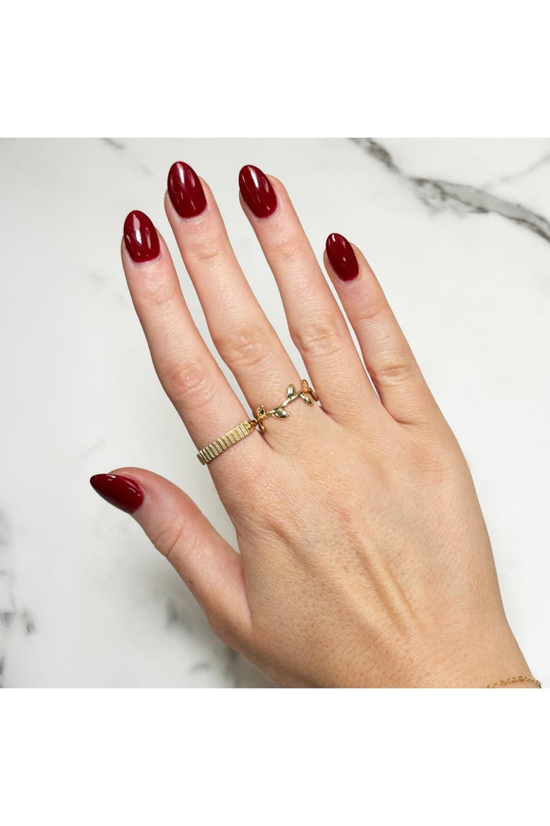 Gold Ribbed Ring, Alternate, color, Yellow Gold