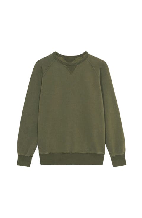 Harvard Fleece Jersey Raglan Sleeve Sweatshirt
