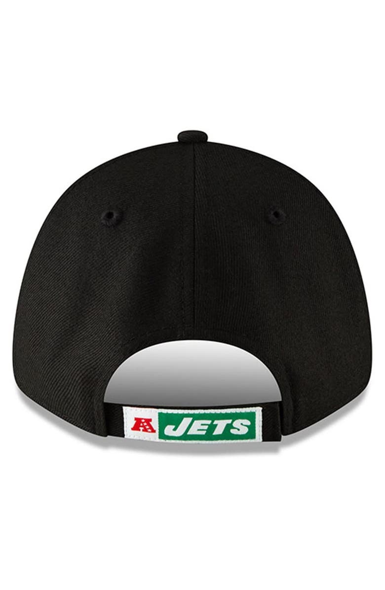 New Era Men's New Era Black New York Jets The League Throwback 9FORTY Adjustable Hat, Alternate, color, Black
