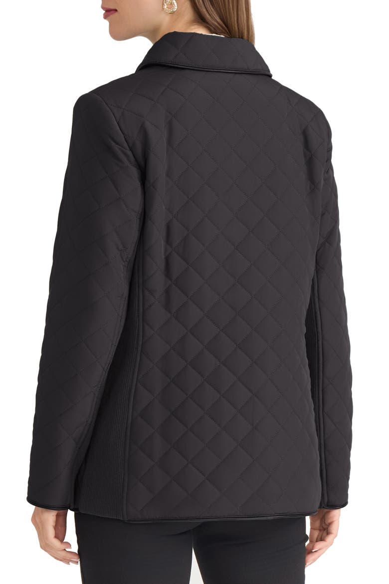 Quilted Jacket, Alternate, color, JONES BLACK