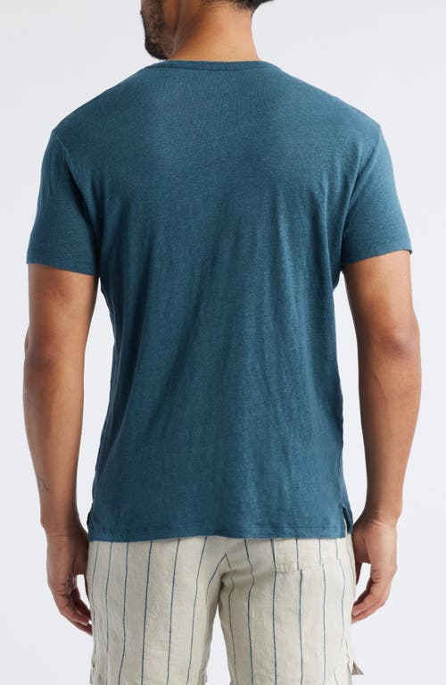 Alex Crane Sun Linen T-shirt In Dusk