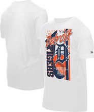 New Era Men's New Era White Detroit Tigers Big Graphic Domestic T-Shirt