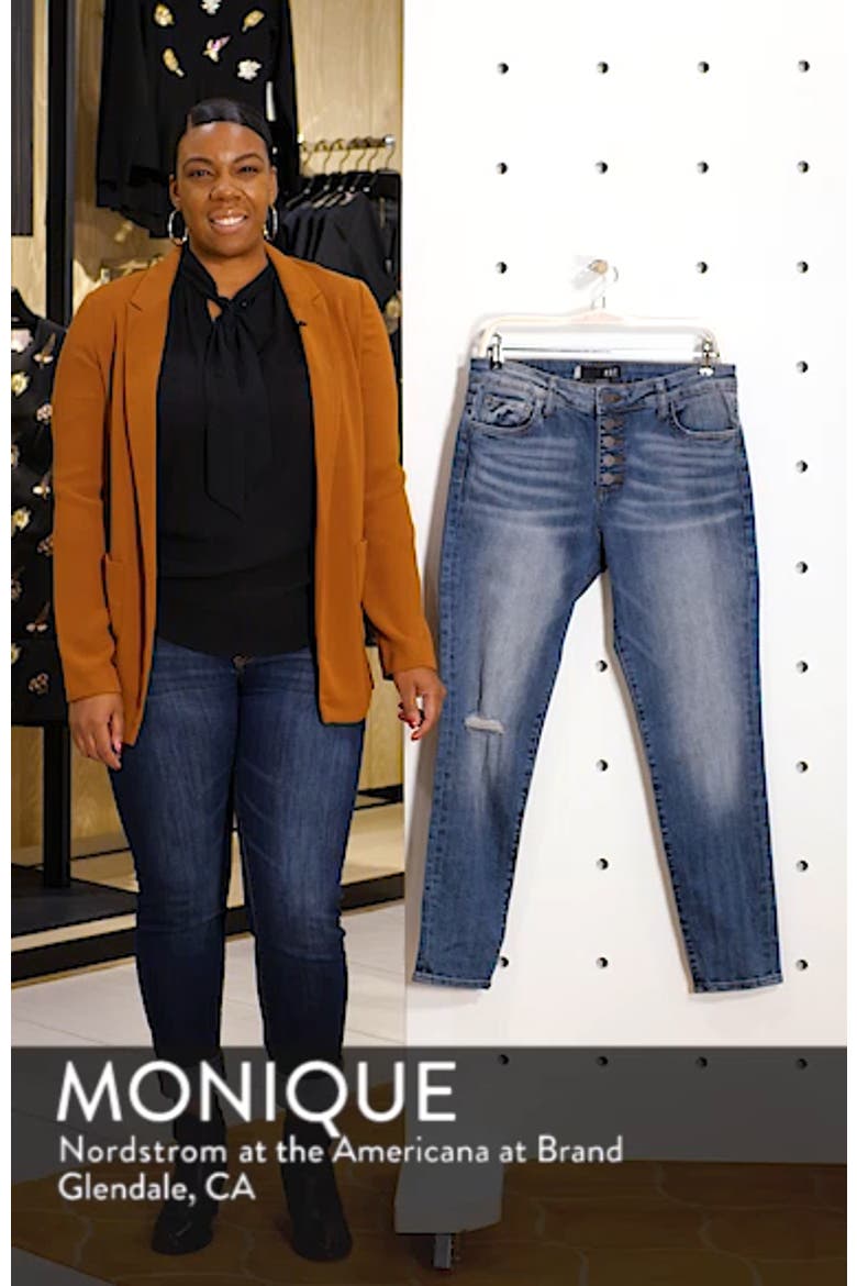 Donna Ripped High Waist Ankle Skinny Jeans video
