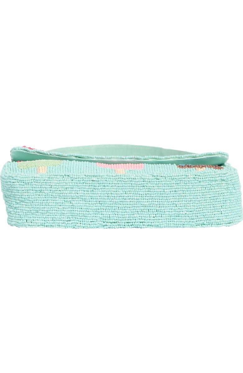 Collection XIIX Beaded Ice Cream Pops Baguette Shoulder Bag, Alternate, color, Seafoam Multi