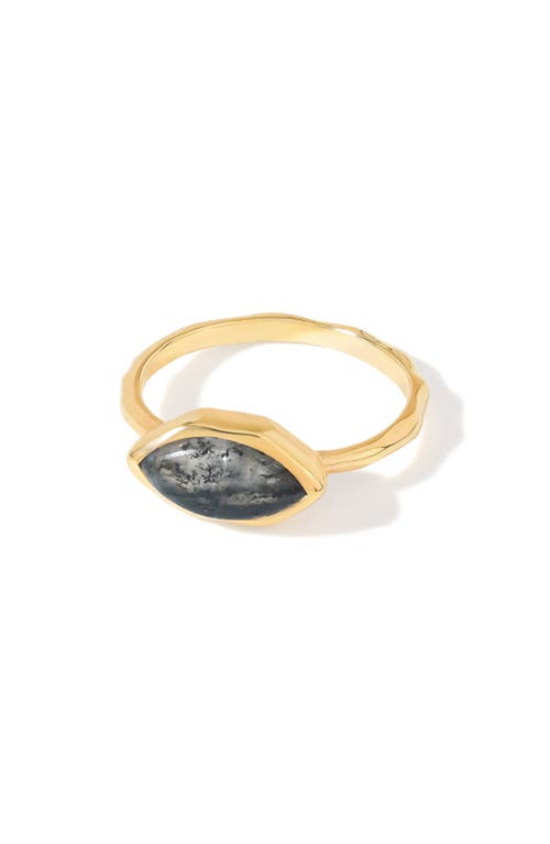 Ys Gems Marquis Stone Ring In Gold