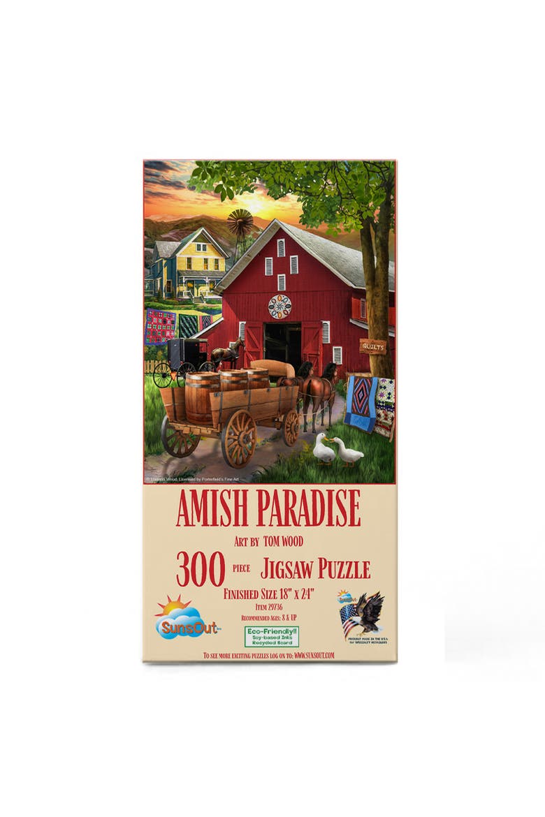 Amish Paradise 300 piece Jigsaw Puzzle for Adults, Alternate, color, Multicolor