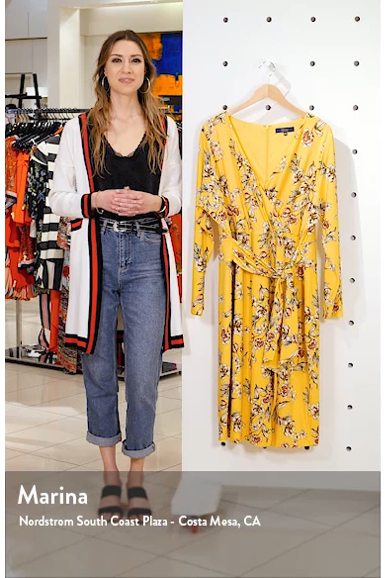 Floral Faux Wrap Dress video