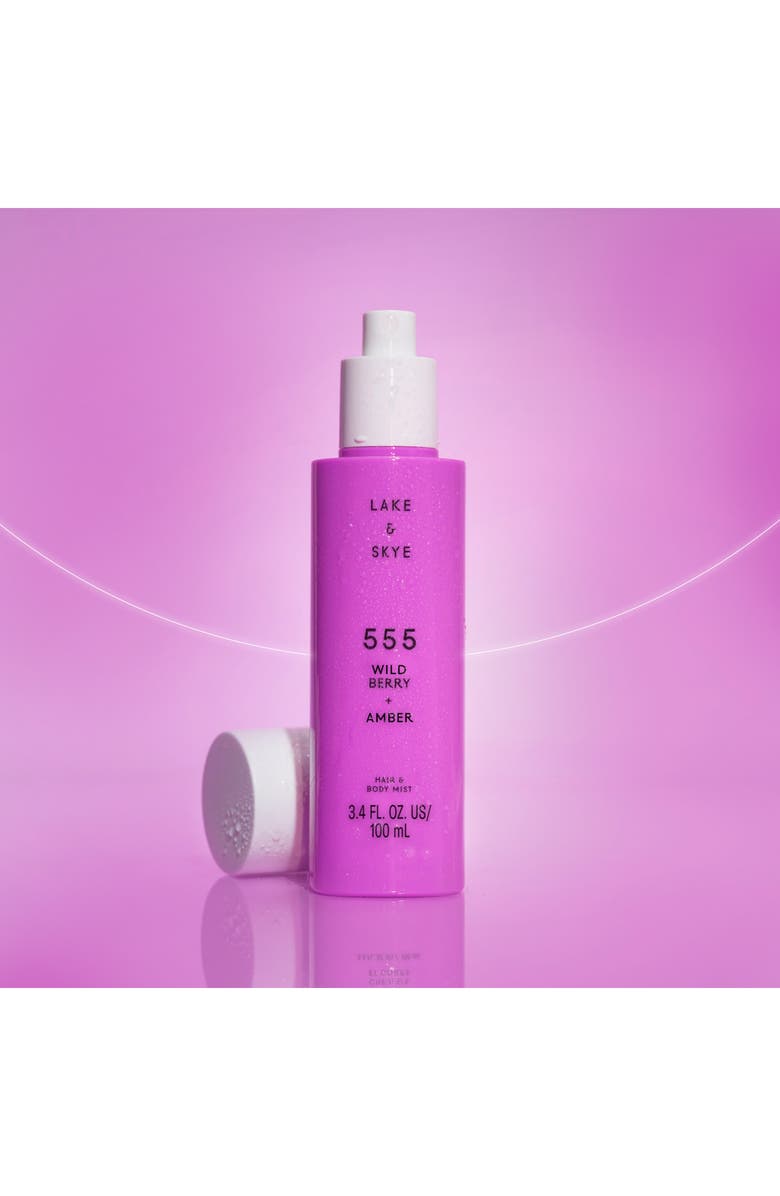 Lake & Skye 555 Strawberry + Aire Hair & Body Mist, Alternate, color, 