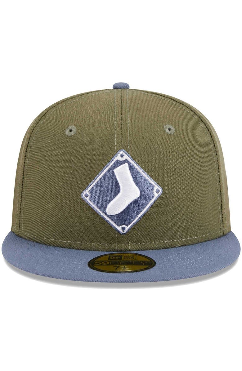 New Era Men's New Era Olive/Blue Chicago White Sox 59FIFTY Fitted Hat, Alternate, color, Olive