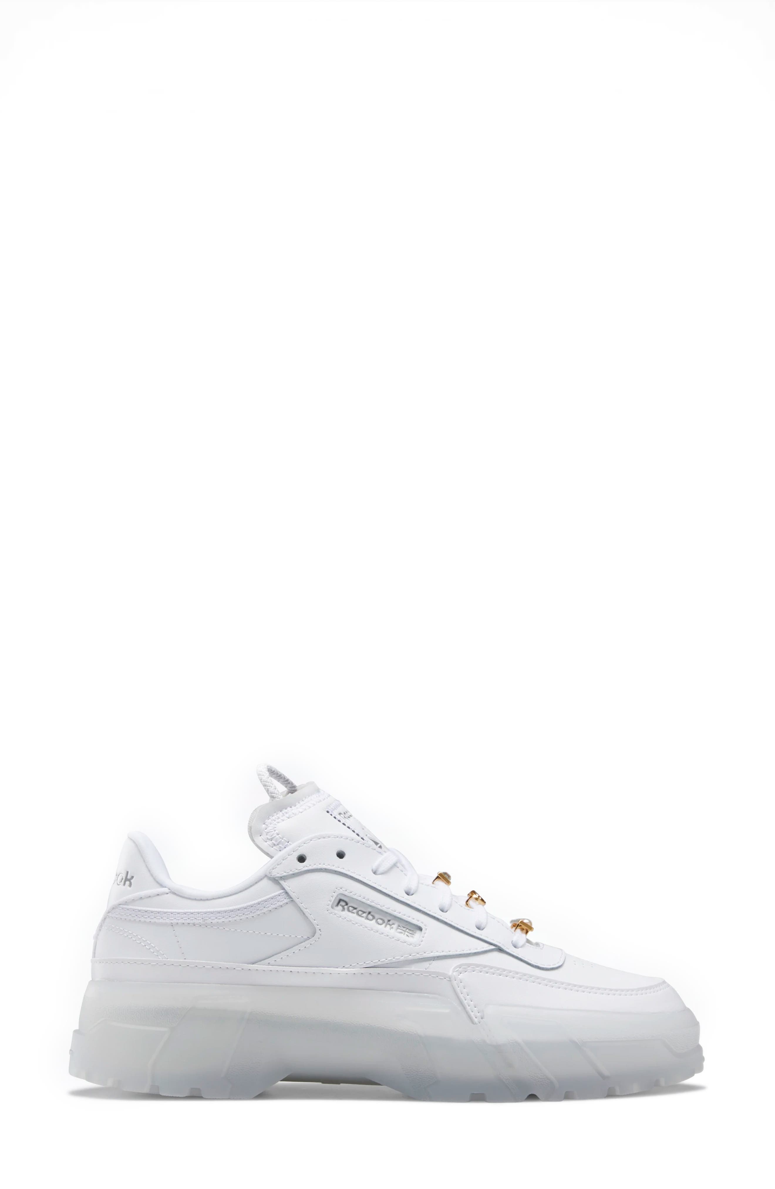Reebok Club C Cardi Platform Sneaker, Alternate, color, White/ White/ White